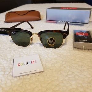 Ray Ban Clubmasters. TURTLE Frame.